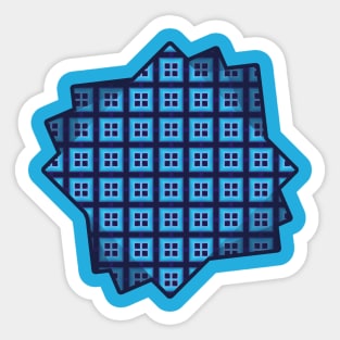 Patterned Multiple Squares Sticker